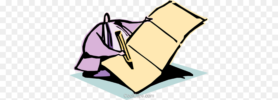 Man Writing Royalty Vector Clip Art Illustration, Box, Cardboard, Carton, Bulldozer Free Transparent Png