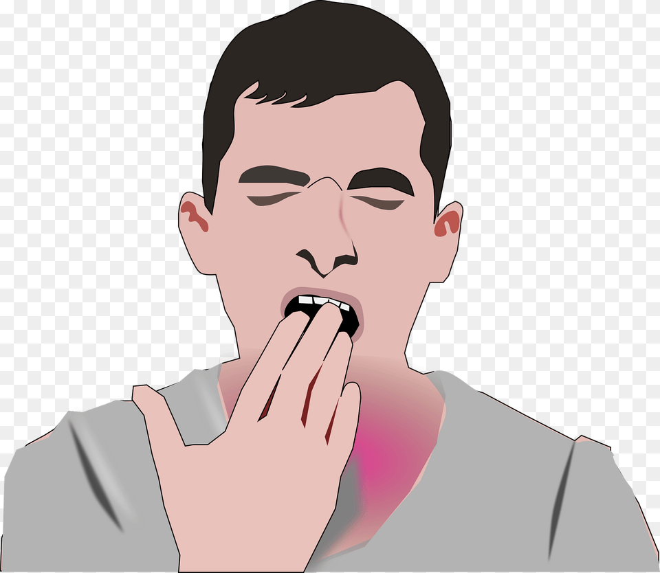 Man Yawning Clipart, Adult, Male, Person, Face Png