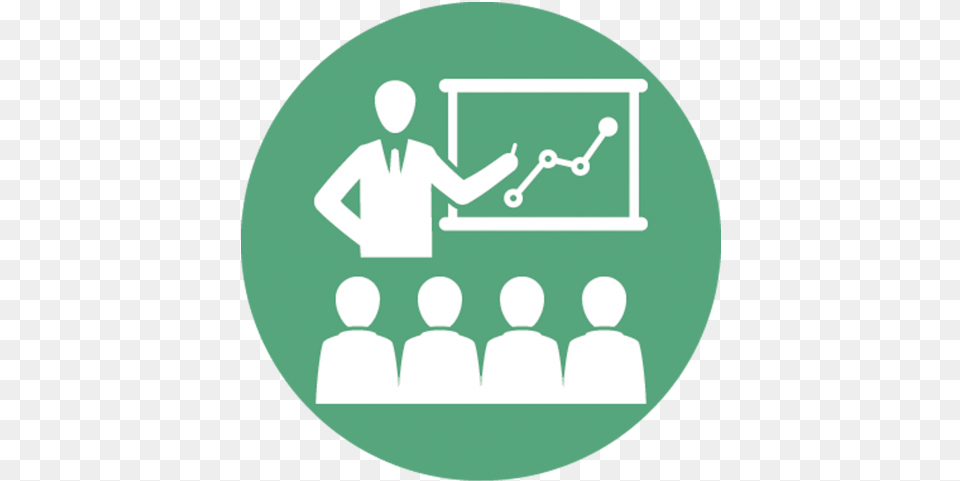 Management Green Meeting Icon, Audience, Seminar, Room, Person Free Png Download