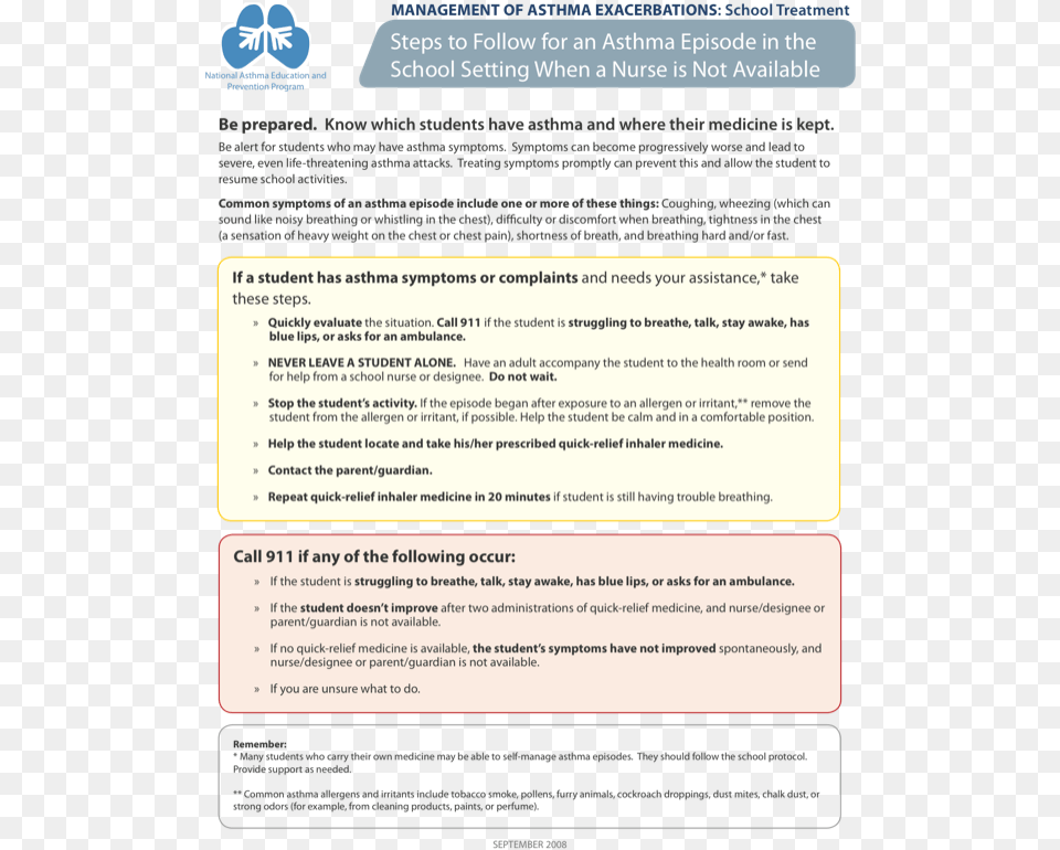 Management Of Asthma Exacerbations Asthma, Page, Text, Advertisement, Poster Free Png