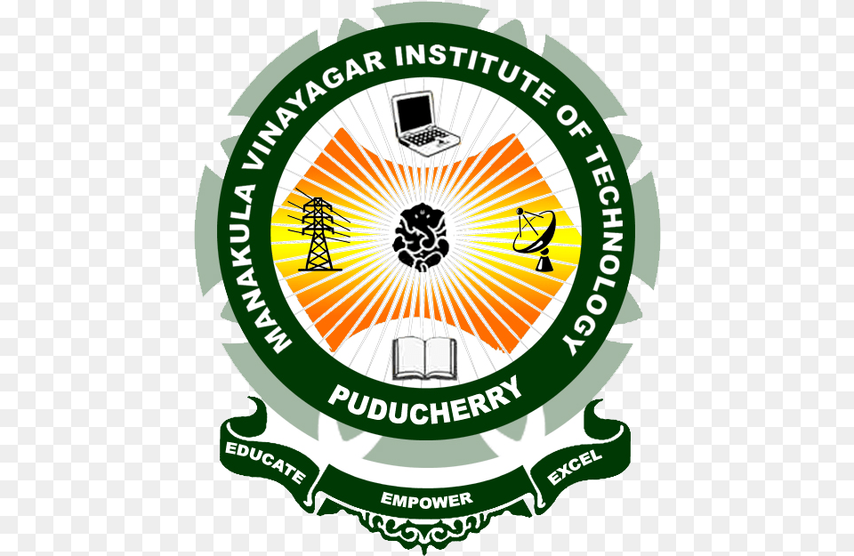 Manakula Vinayagar Institute Of Technology Manakula Vinayagar Institute Of Technology Logo, Badge, Symbol, Emblem, Machine Free Transparent Png