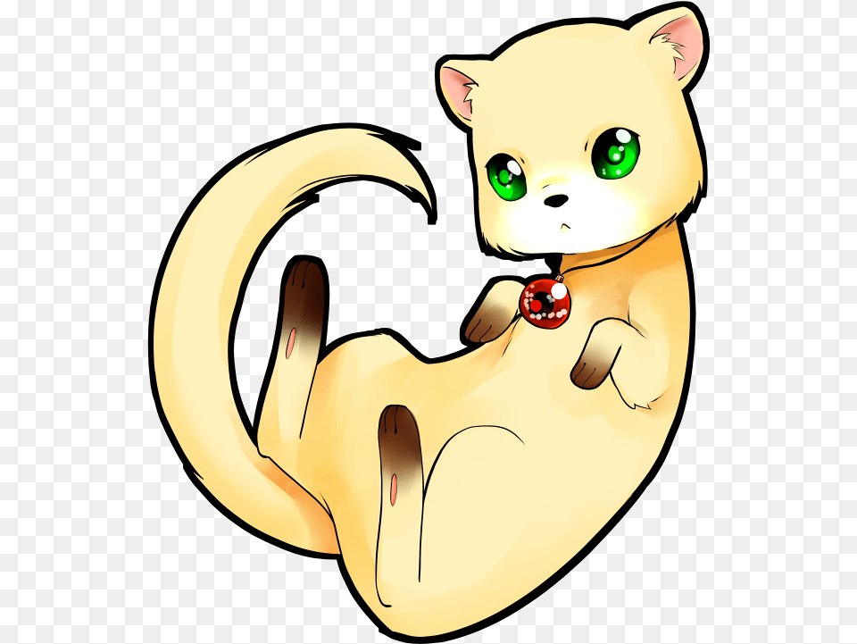 Manatee Clipart Anime Cat Drawing Chibi, Banana, Food, Fruit, Plant Png Image