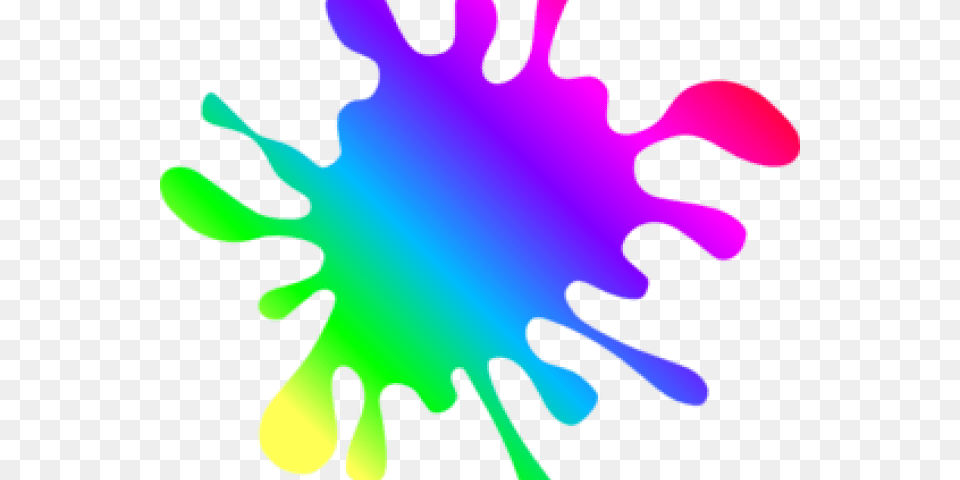 Mancha De Tinta Clipart Download Rainbow Paint Splatter Clipart, Art, Graphics, Light, Purple Png