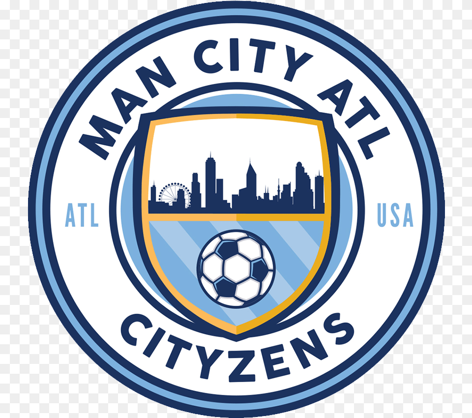 Manchester City, Logo, Badge, Ball, Football Png Image