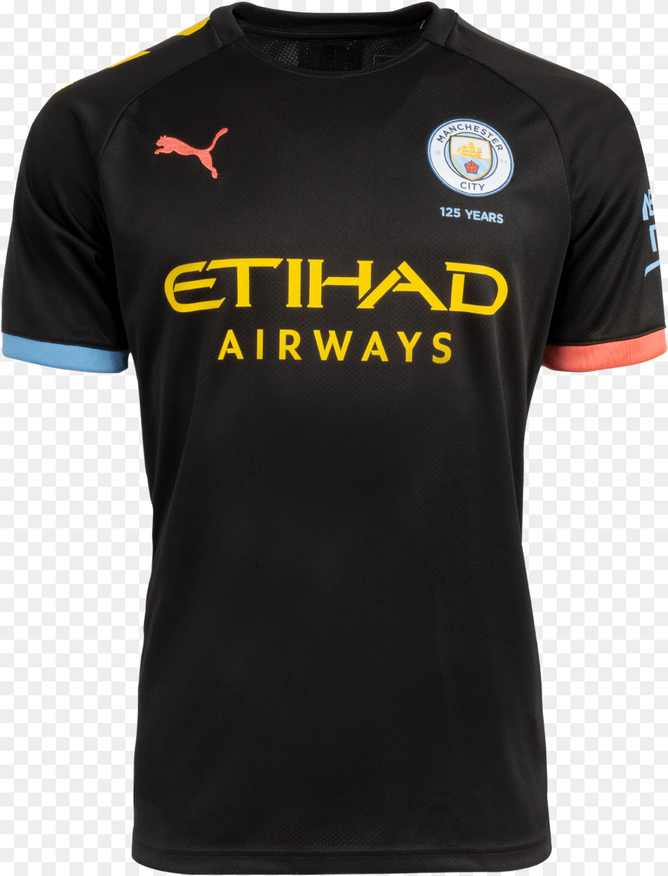 Manchester City Away Jersey Active Shirt, Clothing, T-shirt Free Transparent Png