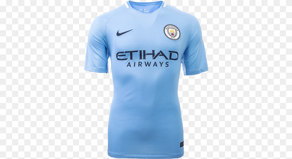 Manchester City Home Jersey Manchester City 2017 2018 Jersey, Clothing, Shirt, T-shirt Free Transparent Png