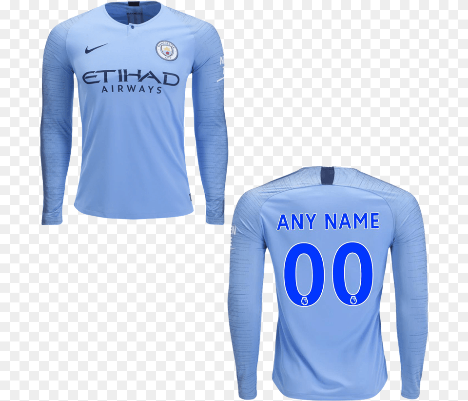 Manchester City Jersey Full Hand, Clothing, Long Sleeve, Shirt, Sleeve Free Transparent Png