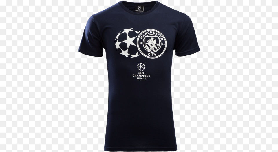 Manchester City Ucl Logo Printed T Shirt Town Golden State Warriors Shirt, Clothing, T-shirt Png Image