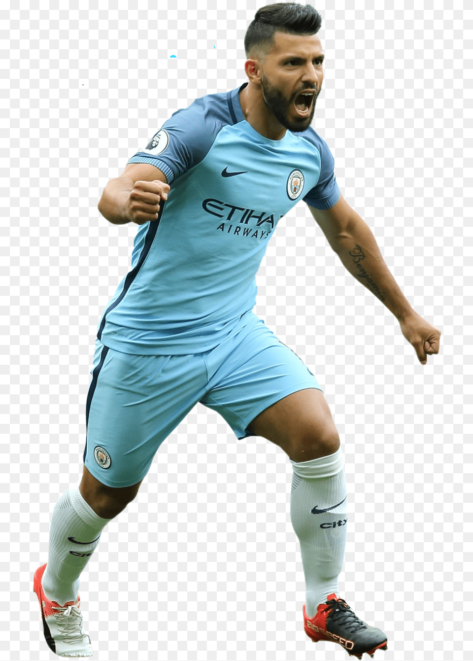 Manchester City V2 Aguero Footyrenders, Person, Face, Head, Adult Free Transparent Png