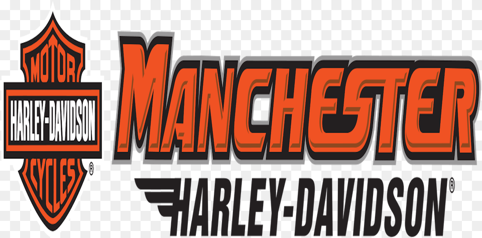 Manchester Harley Davidson Harleydavidson Dealer In Manchester Harley Davidson Logo, Emblem, Scoreboard, Symbol Free Transparent Png