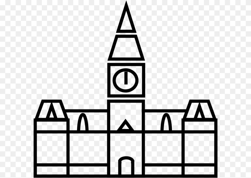 Manchester Town Hall Icon, Gray Free Png Download