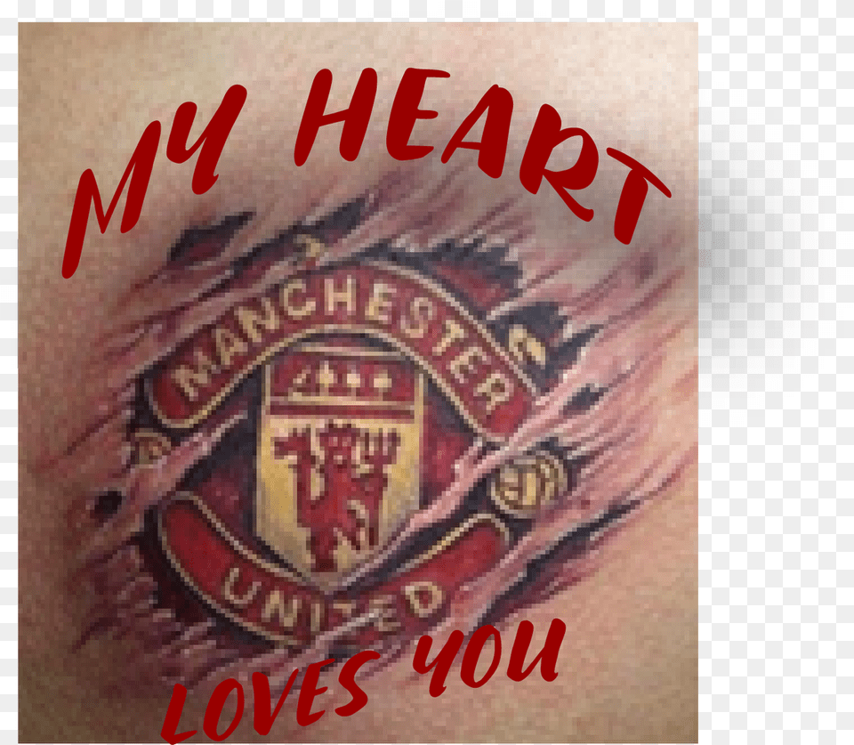 Manchester United, Person, Skin, Tattoo Png Image