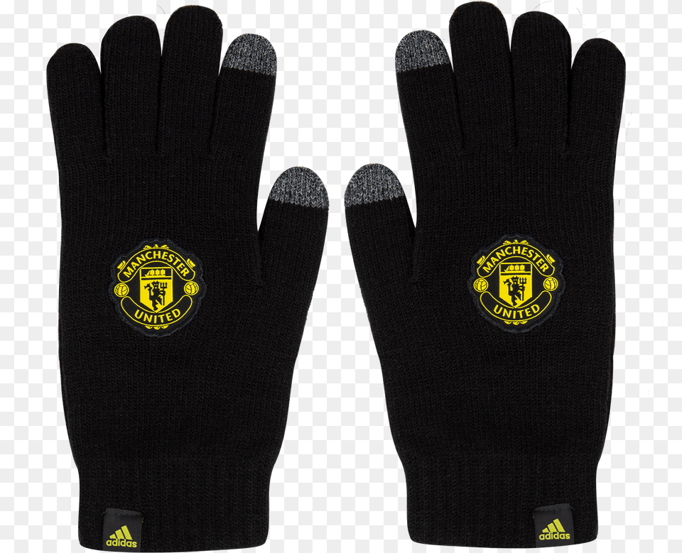 Manchester United Gloves Black Ez Football Manchester United, Clothing, Glove, Baseball, Baseball Glove Png