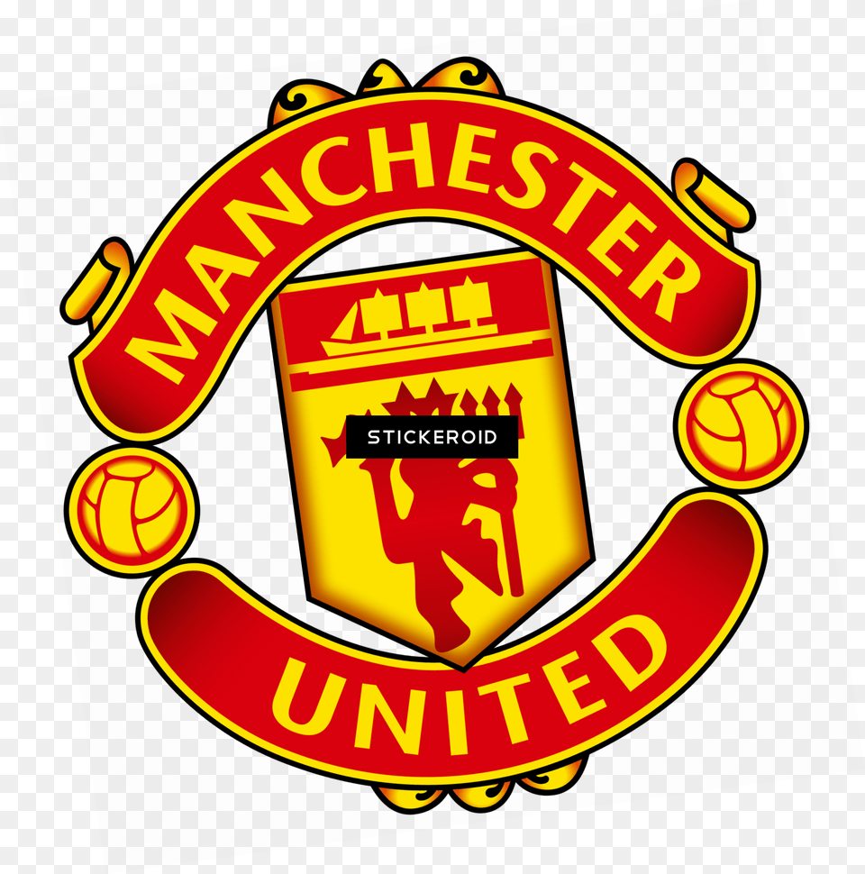 Manchester United Logo, Badge, Symbol, Food, Ketchup Png