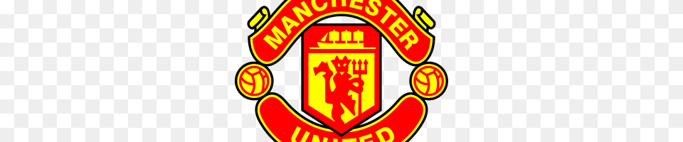 Manchester United Logo Image, Badge, Symbol, Food, Ketchup Free Png