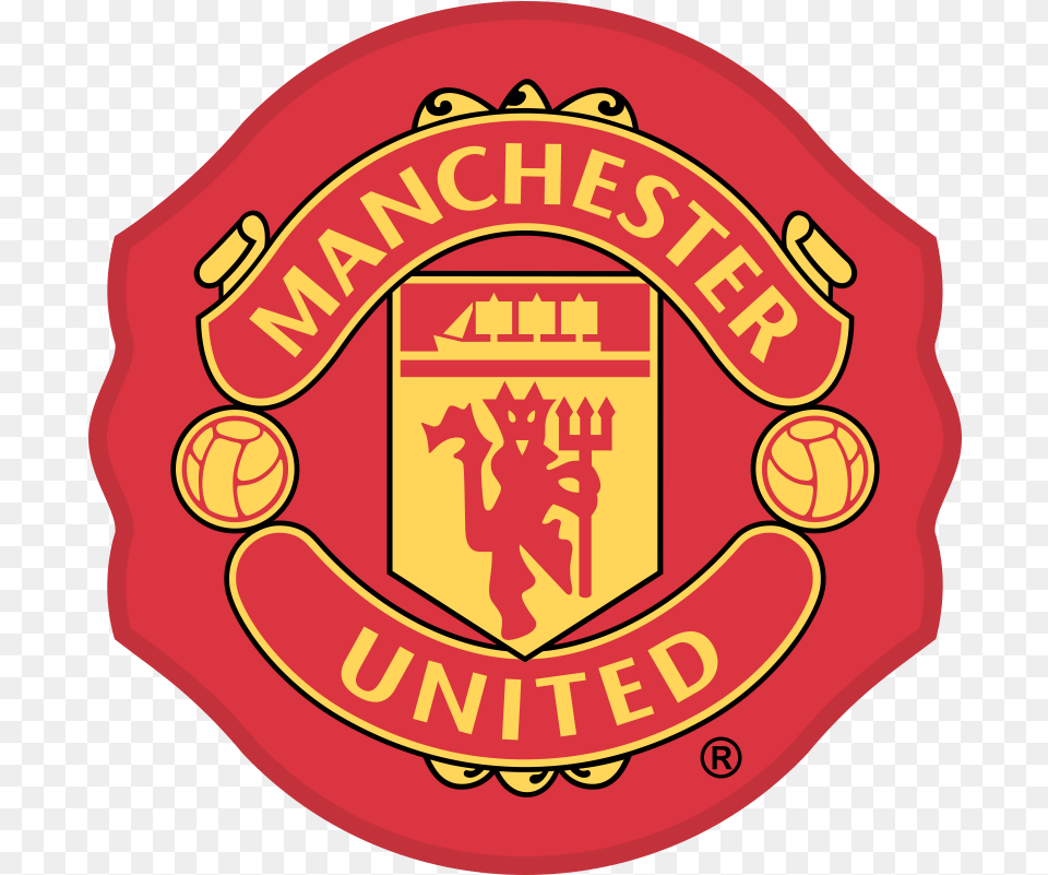 Manchester United Manchester United, Badge, Logo, Symbol, Food Free Png Download