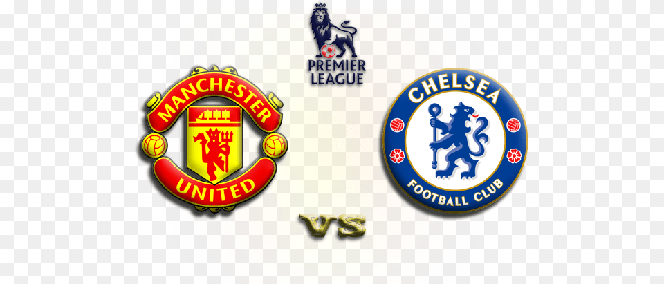 Manchester United Vs Chelsea Fc Live Commentary Two Logo Team Football, Badge, Symbol, Emblem, Baby Free Png Download