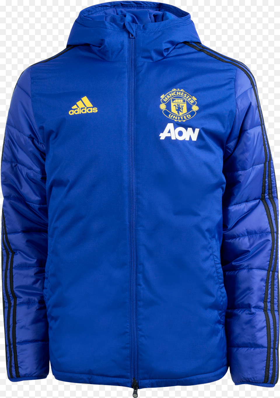 Manchester United Winter Jacket Royal Ez Football Hong Kong Hoodie, Clothing, Coat Png