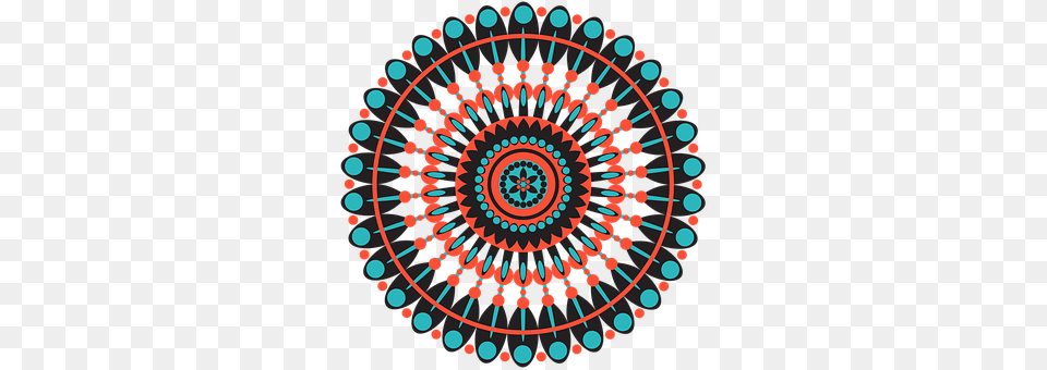 Mandala Coil, Spiral, Pattern, Turquoise Free Png Download