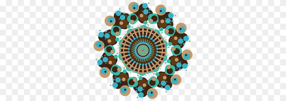 Mandala Pattern, Art, Graphics, Turquoise Free Png