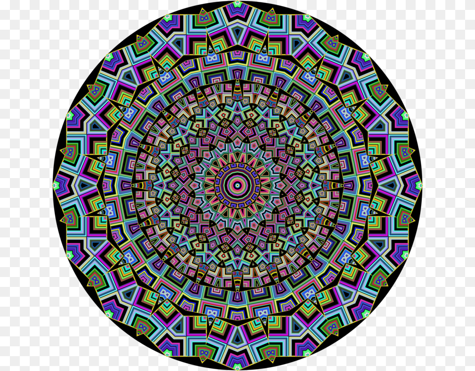 Mandala Art Kaleidoscope Computer Phenakistoscope Gear, Pattern, Accessories, Fractal, Ornament Free Png Download