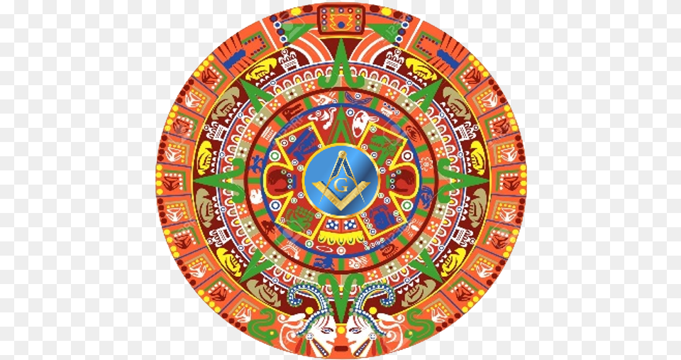 Mandala Calendario Azteca, Art Png Image