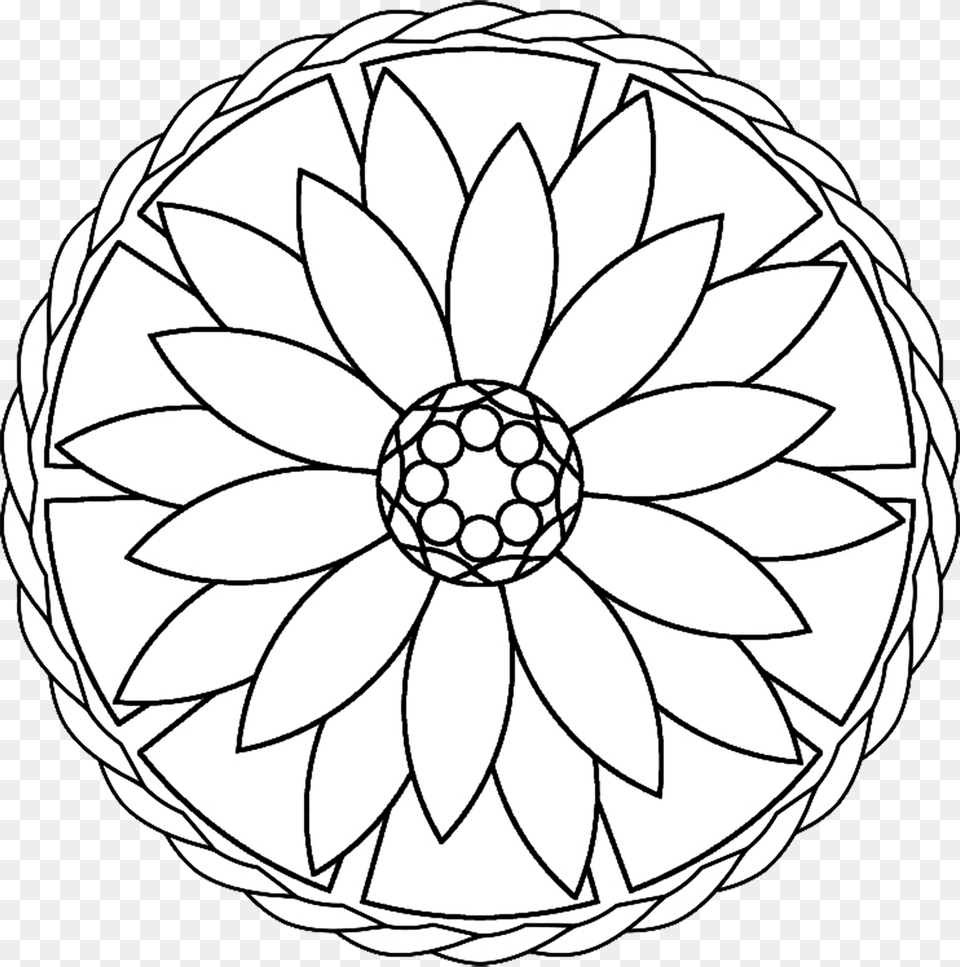 Mandala Clipart, Dahlia, Flower, Plant, Daisy Free Png Download