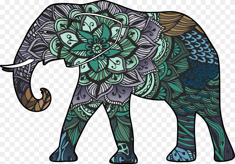 Mandala Clipart Elephant, Art, Baby, Person, Animal Png Image