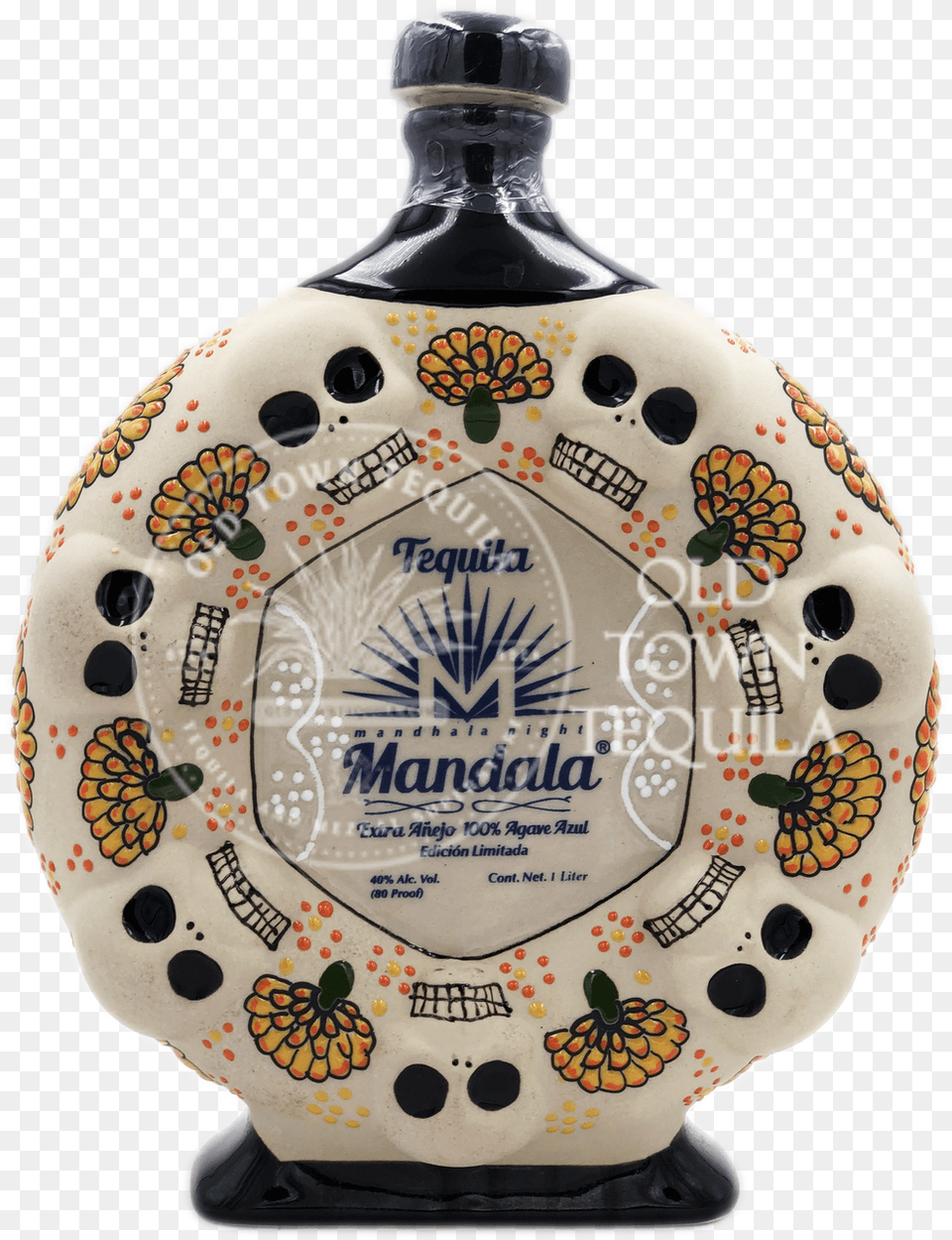 Mandala Day Of The Dead 2019 Limited Edition Extra Glass Bottle, Art, Porcelain, Pottery, Alcohol Free Png