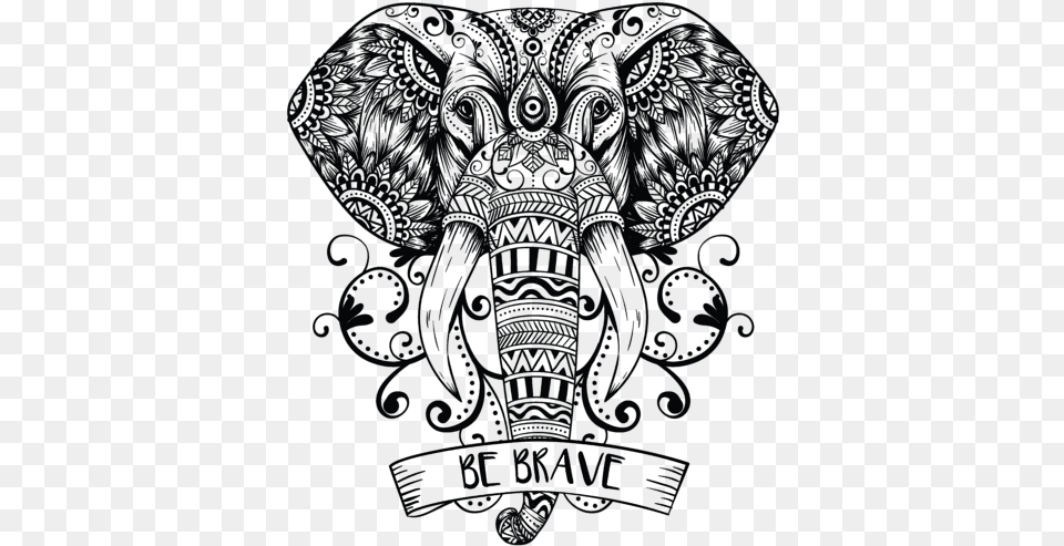 Mandala Elephant Be Strong, Art, Accessories, Symbol, Emblem Free Png