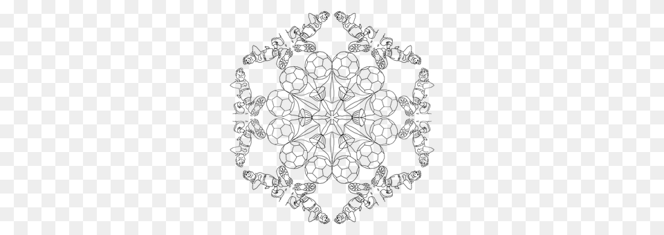 Mandala Football Nature, Outdoors, Snow, Snowflake Free Png