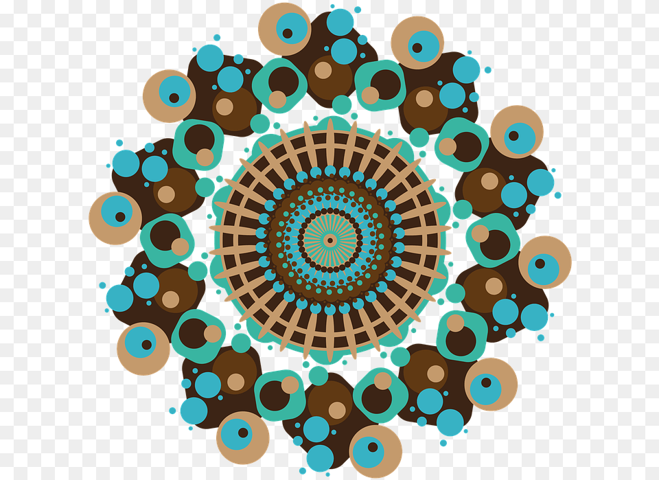 Mandala Geometric Design Pattern Shapes Portable Network Graphics, Art, Turquoise, Spiral, Floral Design Free Png