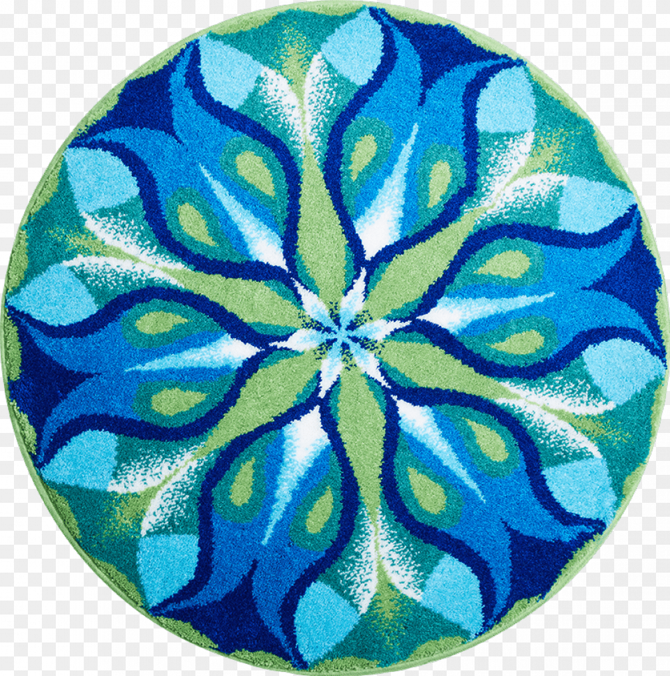 Mandala Green And Blue, Home Decor, Rug, Pattern Free Png Download