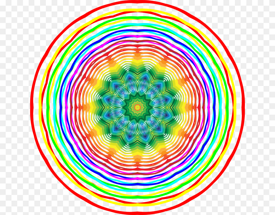 Mandala Melody Wall Clock Labor Prayer Energy, Pattern, Accessories, Spiral, Fractal Free Png
