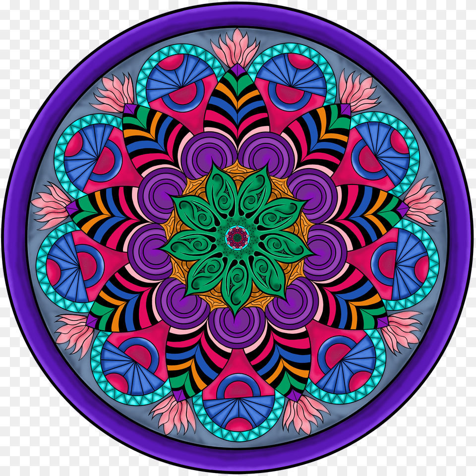 Mandala Overlay Mu Tranh Hoa Vn, Pattern, Dish, Food, Meal Png