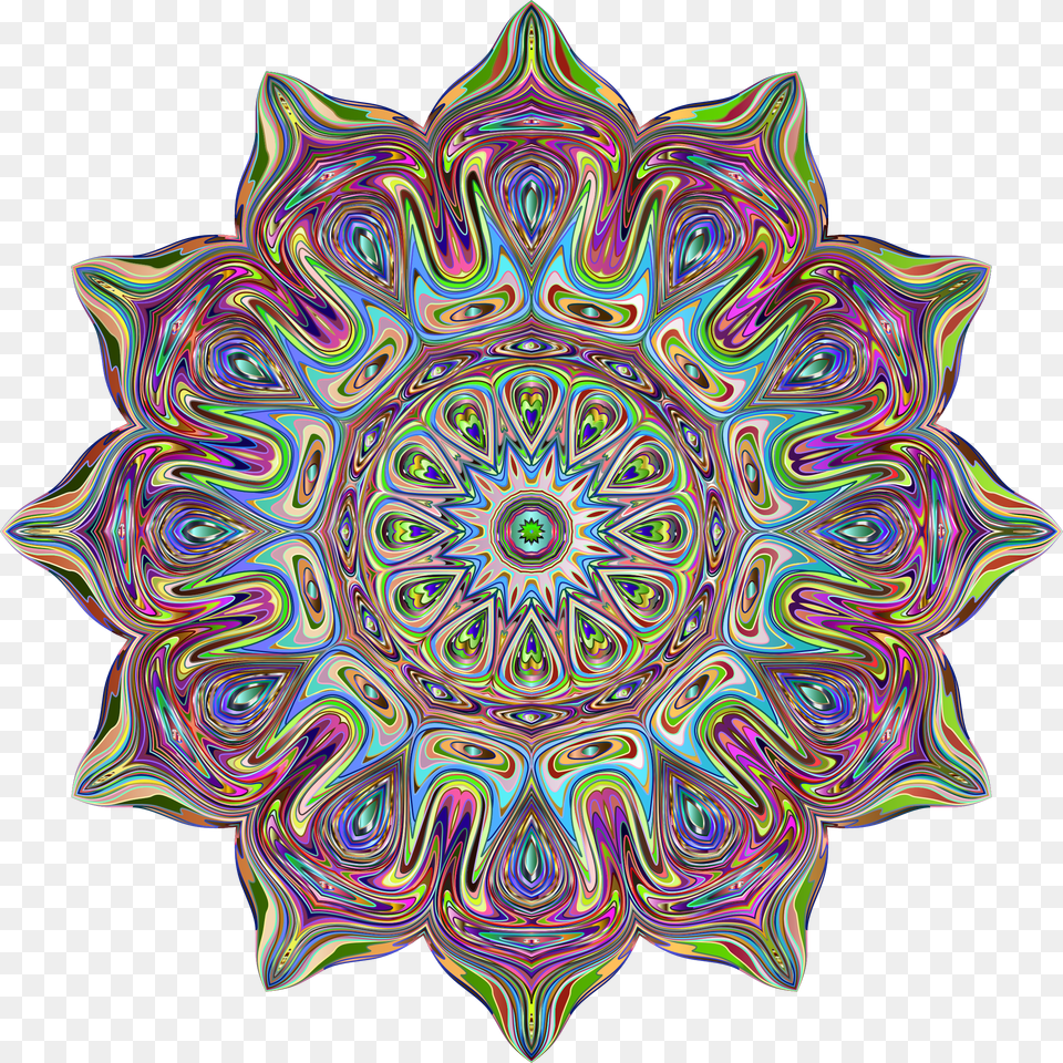 Mandala Paper Meditation Pattern Psychedelic Png Image