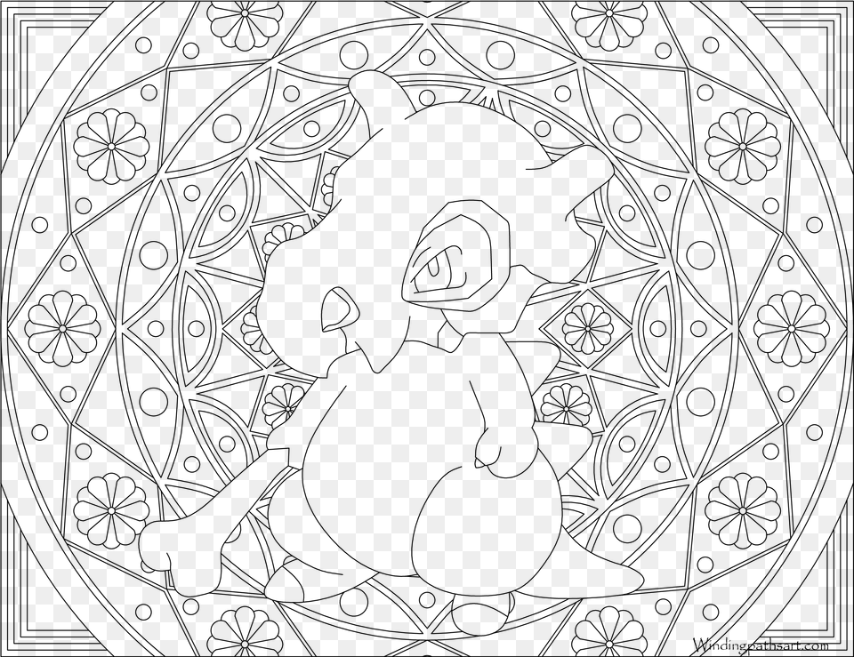 Mandala Pokemon, Gray Free Png Download