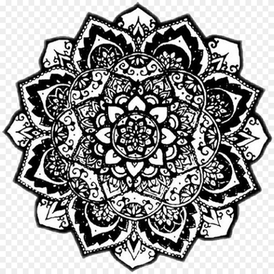 Mandala Tumblr Pfp Icon Overlay, Art, Doodle, Drawing, Pattern Free Png