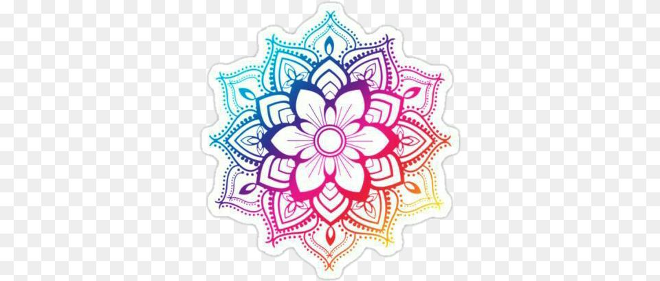 Mandala Tumblr Sticker Mandala, Pattern, Art, Dahlia, Floral Design Png Image