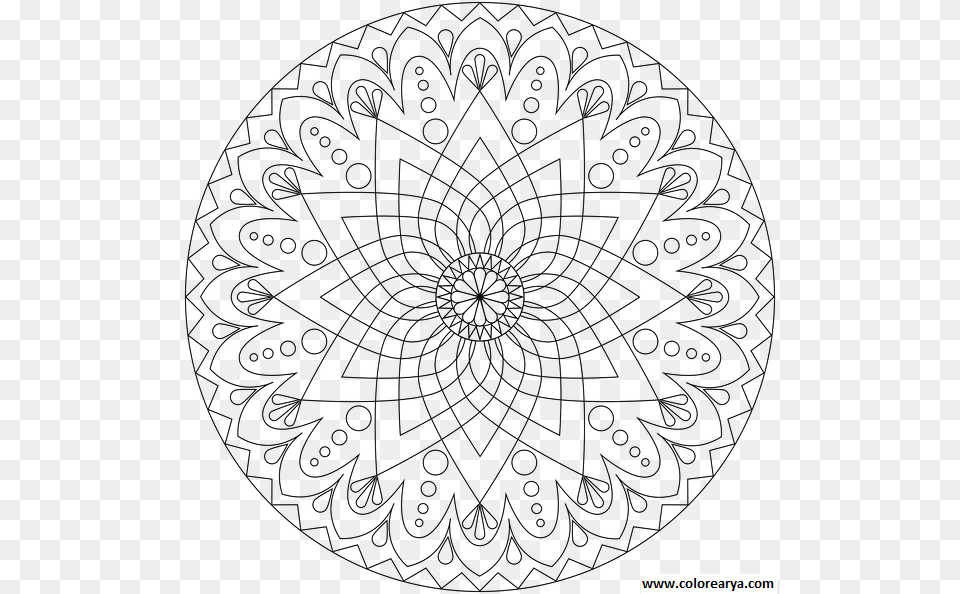 Mandalas Para Colorear Mandala Coloring Pages Printable Png Image