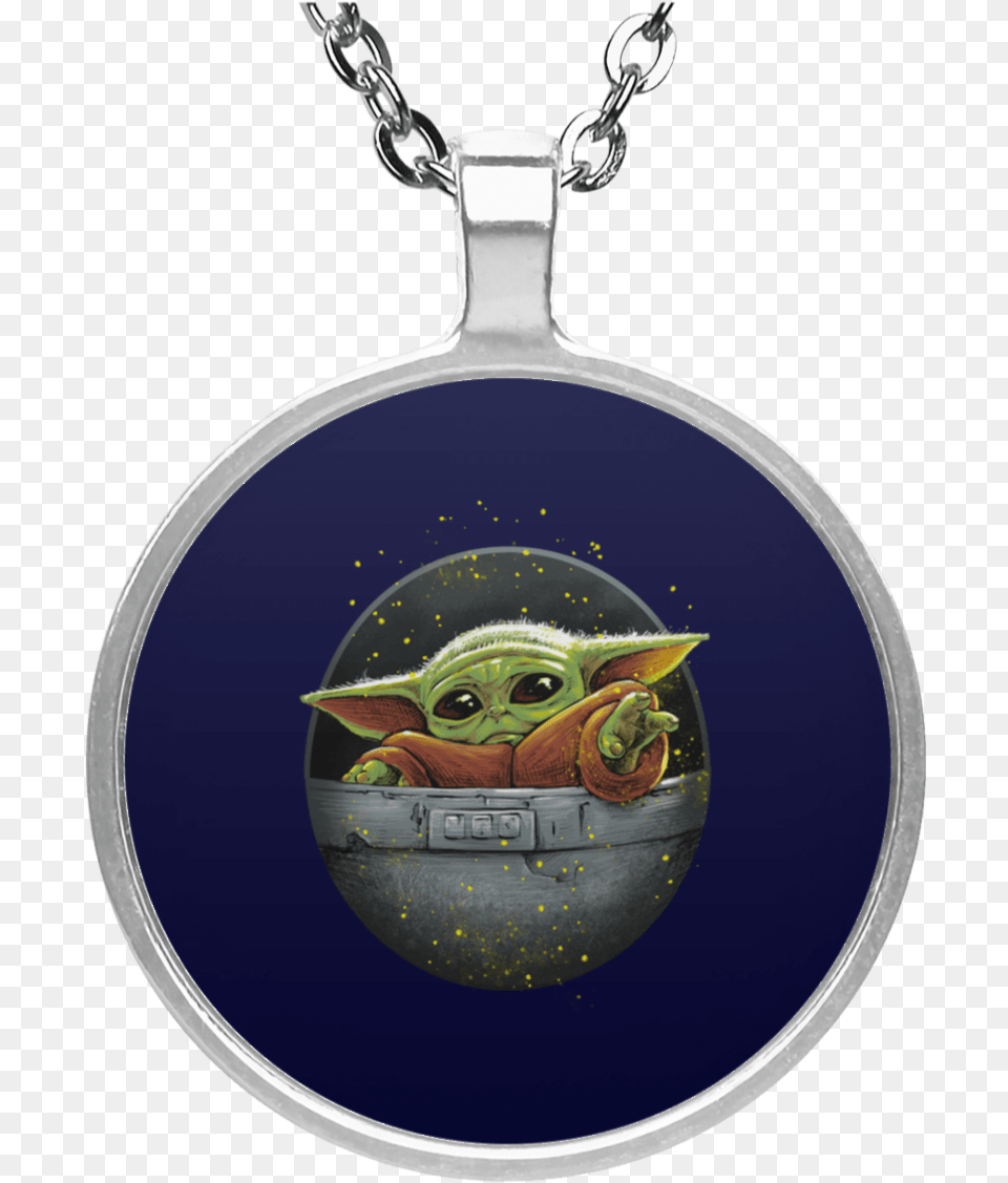 Mandalorian Baby Yoda Mug Necklace Necklace, Accessories, Pendant, Jewelry, Animal Free Png Download