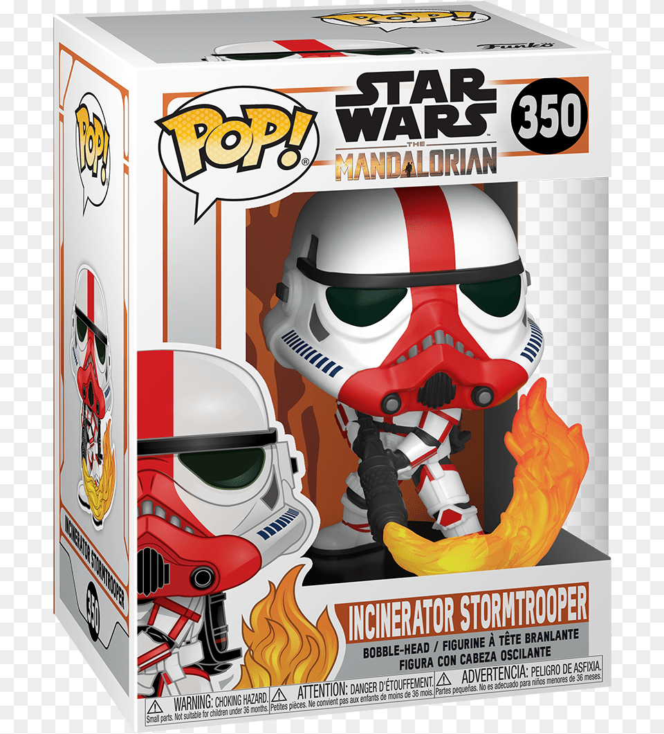 Mandalorian Incinerator Stormtrooper Pop, Helmet, Crash Helmet, Toy, American Football Png