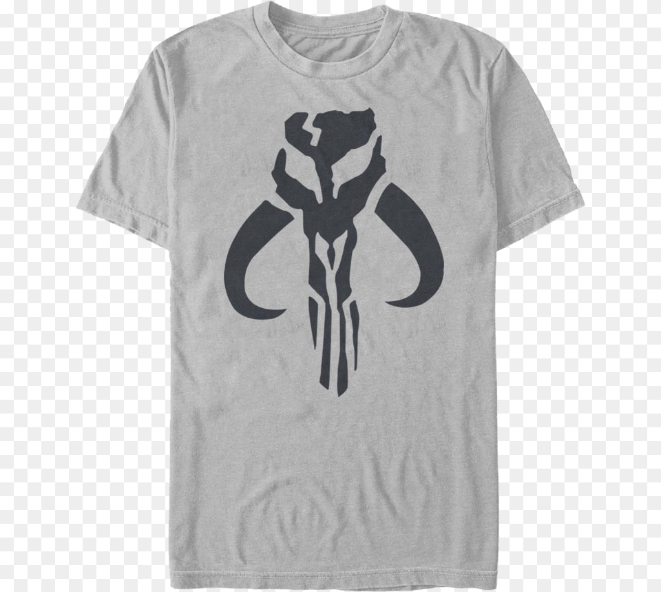 Mandalorian Logo Star Wars T Shirt Mandalorian Symbol Boba Fett, Clothing, T-shirt, Body Part, Hand Free Transparent Png