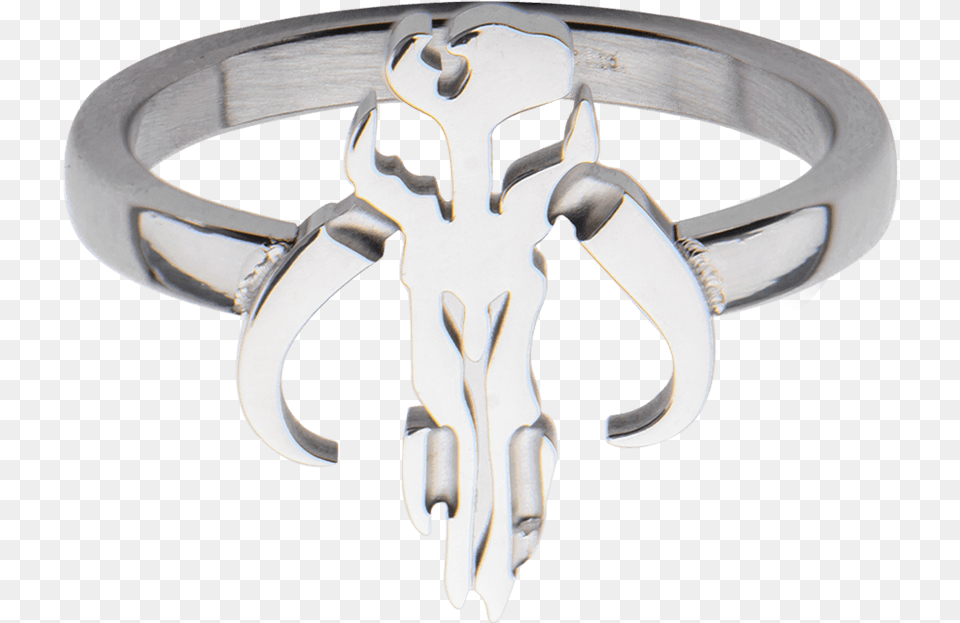 Mandalorian Symbol Cut Out Petite Ring Ring, Accessories, Buckle, Jewelry Free Png Download