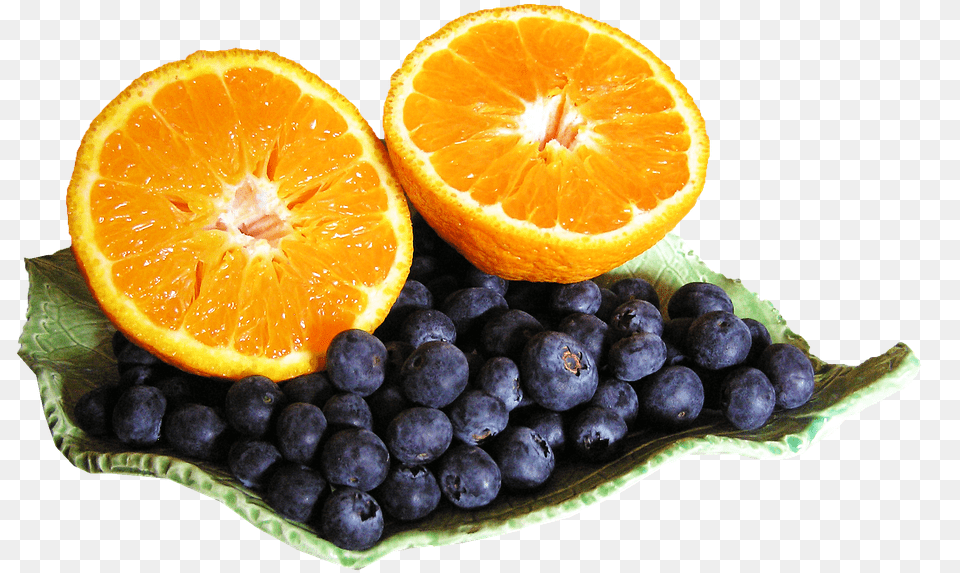 Mandarin Blueberries Cut Out Clementine, Berry, Blueberry, Citrus Fruit, Food Free Png Download