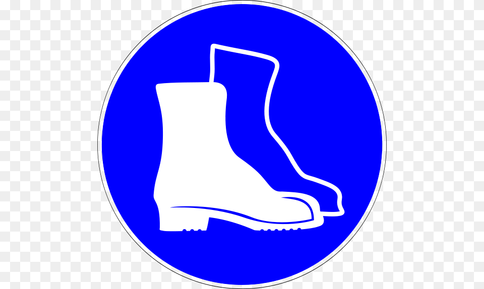 Mandatory Action Safety Signs Protective Footwear Sign Projects, Boot, Clothing, Disk Png