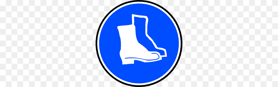 Mandatory Feet Protection Hard Boots Clip Art Png