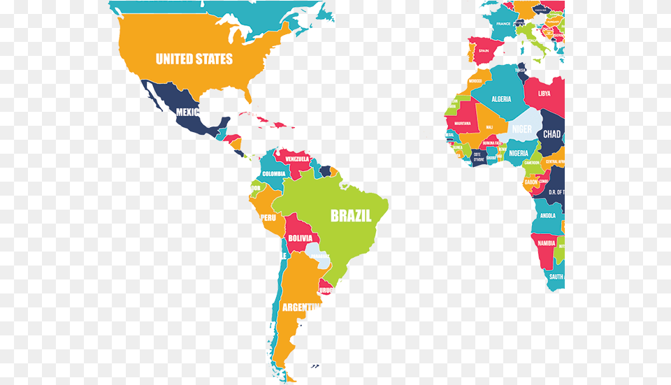 Mandela Effect South America World Map, Chart, Plot, Atlas, Diagram Free Transparent Png