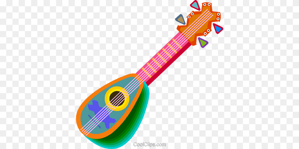 Mandolin Royalty Free Vector Clip Art Illustration, Lute, Musical Instrument, Guitar Png Image