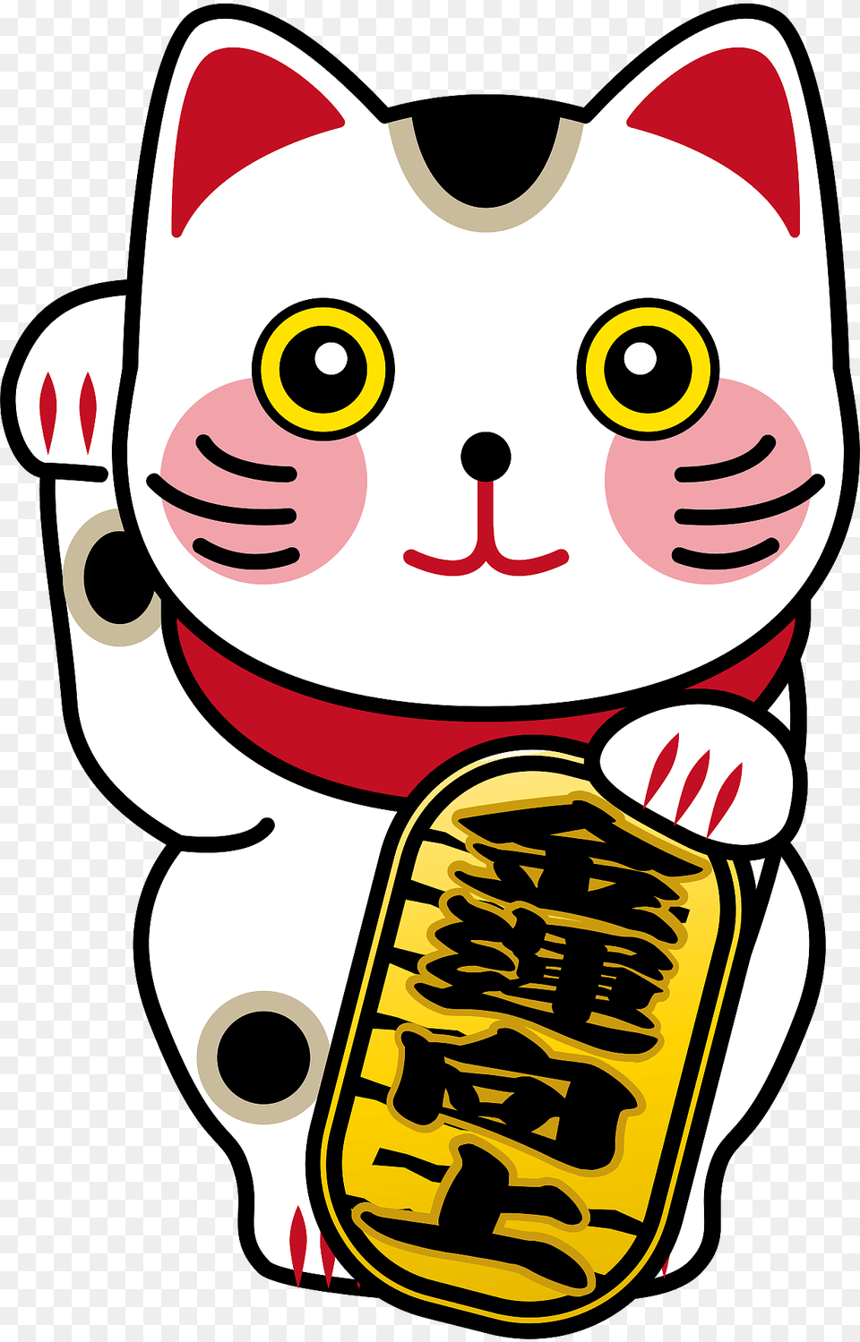 Maneki Neko Japanese Cat Clipart, Sticker, Ammunition, Grenade, Weapon Free Transparent Png